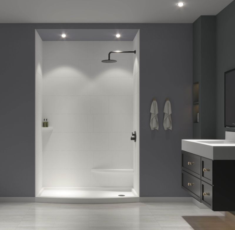 Shower Surround : 4 x 12 Vertical Contemporary