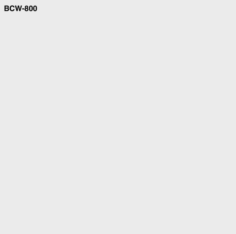 BCW-800 ⇨Solid throughout white color